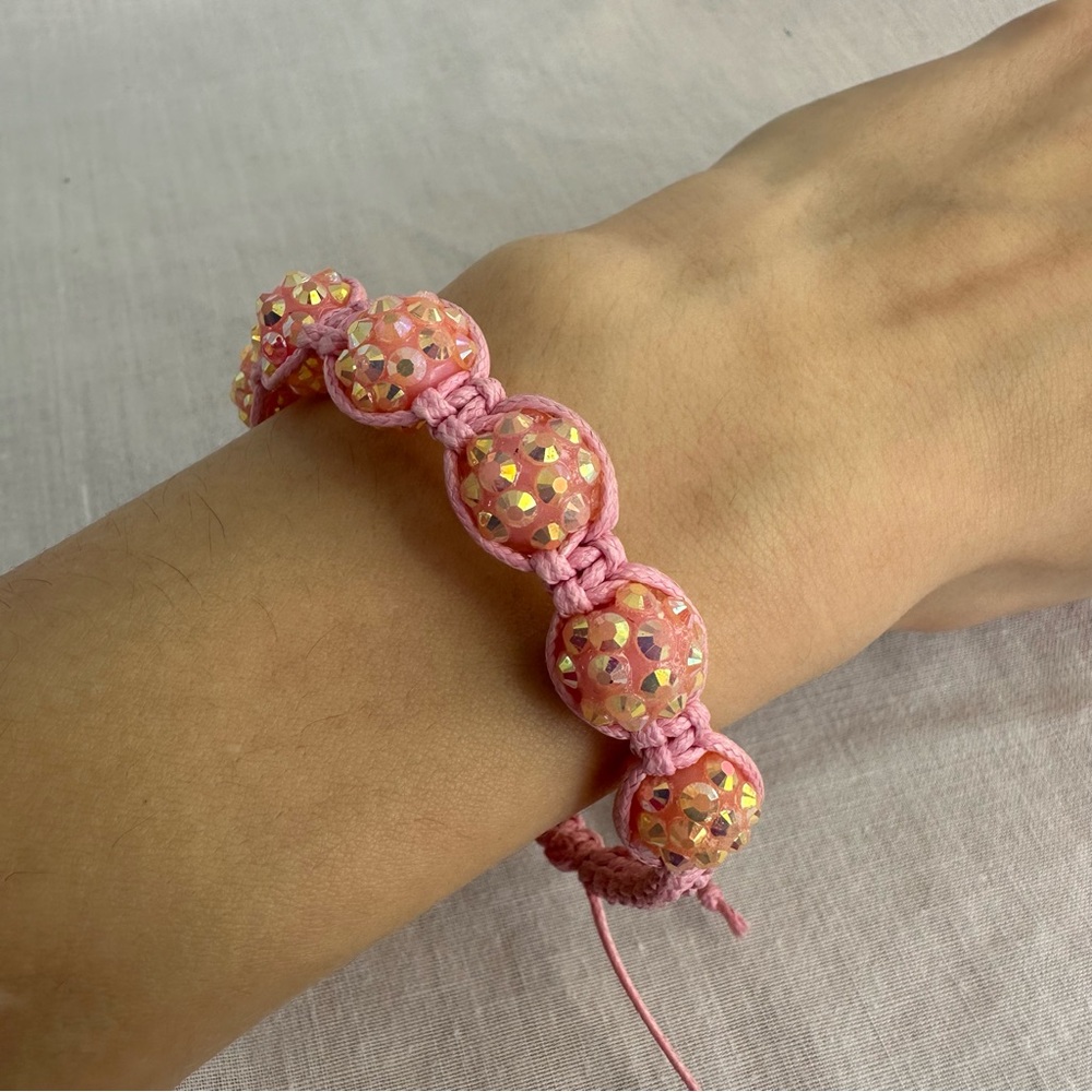 Pink Beaded Bracelet
